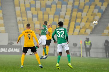 LVIV, UKRAINE - November 07, 2019: Wesley Fofana player during the UEFA Europa League match between Alexandria (Ukraine) vs AS Saint Etienne (France), Ukraine