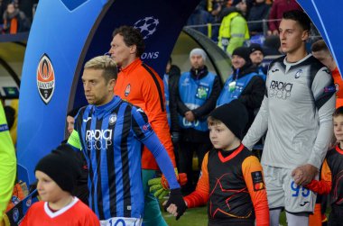 KHARKIV, UKRAINE - December 11, 2019: Papu Gomez player during the UEFA Champions League match between Shakhtar vs Atalanta Bergamasca Calcio BC (Italy), Ukraine