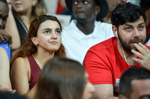 Istanbul Turkey August 2019 Liverpool Football Fans Spectators Uefa Super — Stock Fotó