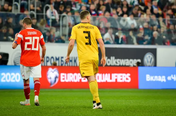 Saint Petersburg Rusia Noviembre 2019 Jugador Thomas Vermaelen Durante Partido — Foto de Stock