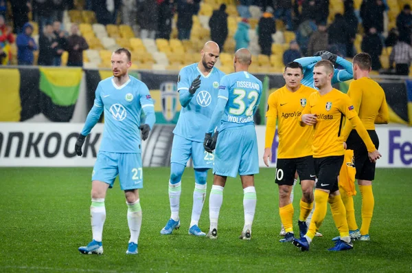 Lviv Ukrajna 2019 November Josuha Guilavogui Játékos Uefa Europa League — Stock Fotó