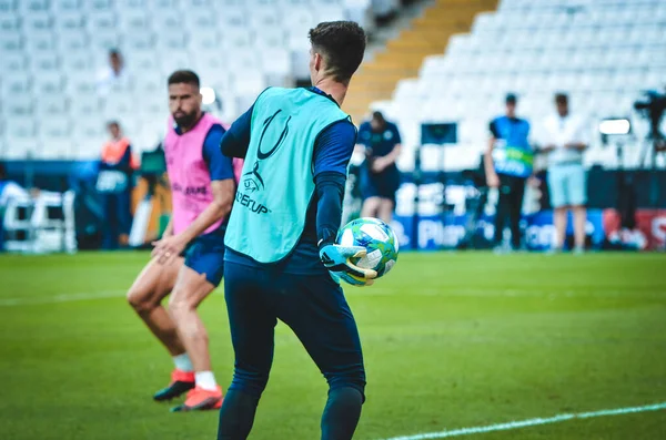 Estambul Turquía Agosto 2019 Sesión Entrenamiento Jugadores Chelsea Antes Del — Foto de Stock