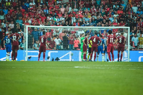 Istanbul Turecko Srpna 2019 Fotbalista Během Finálového Utkání Uefa Super — Stock fotografie