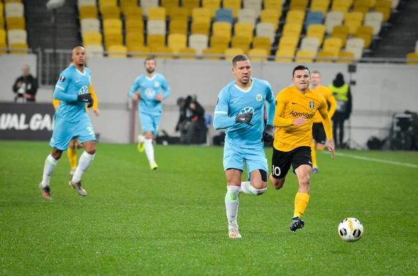 Lviv Ukraine Novembre 2019 Jeffrey Bruma Lors Match Uefa Europa — Photo