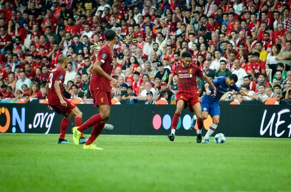 Istanbul Turkey August 2019 Joe Gomez Uefa Super Cup Finals — Zdjęcie stockowe