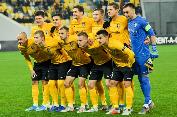 Lviv Ukraine Novembre 2019 Formation Alexandrie Lors Match Ligue Europa — Photo