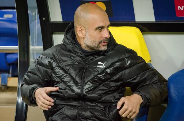 Kharkiv Ukraine September 2019 Pep Guardiola Coach Uefa Champions League — Stockfoto