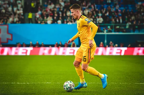 Saint Petersburg Rússia Novembro 2019 Thorgan Hazard Player Durante Jogo — Fotografia de Stock