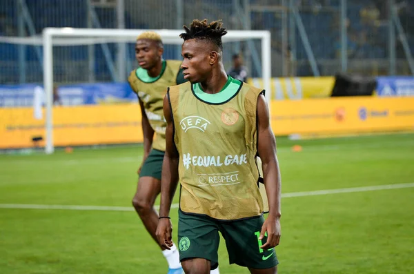 Dnipro Ucraina Settembre 2019 Samuel Chukwueze Giocatore Durante Partita Amichevole — Foto Stock