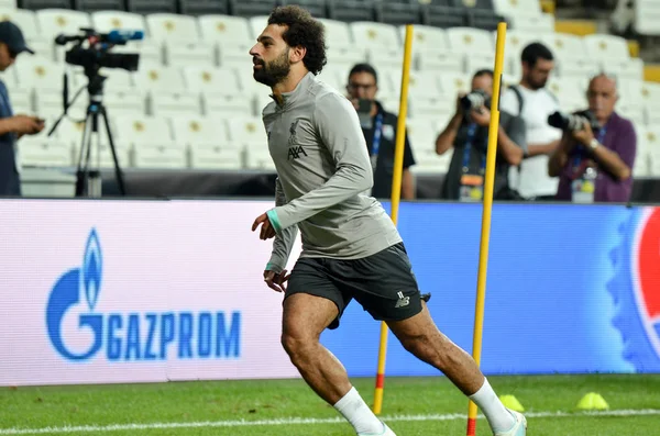 Estambul Turquía Agosto 2019 Mohamed Salah Antes Del Partido Final —  Fotos de Stock