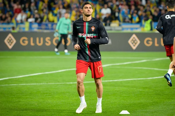 Kyiv Ucrania Octubre 2019 Jugador Goncalo Guedes Durante Partido Clasificatorio —  Fotos de Stock