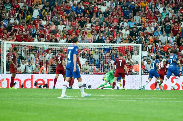 이스탄불 2019 보다폰 경기장의 보다폰 공원에서 리버풀 Uefa 슈퍼컵 결승전 — 스톡 사진