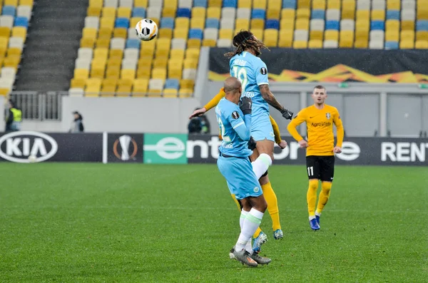 Lwów Ukraina Listopada 2019 Kevin Mbabu Podczas Meczu Uefa Europa — Zdjęcie stockowe