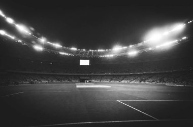 KYIV, UKRAINE - October 14, 2019: General view of the stadium and the view inside the bowl of the stadium during the UEFA EURO 2020 qualifying match between Ukraine against Portugal, Ukraine