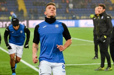 KHARKIV, UKRAINE - December 11, 2019: Robin Gosens players during the UEFA Champions League match between Shakhtar vs Atalanta Bergamasca Calcio BC (Italy), Ukraine