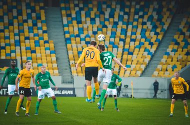 LVIV, UKRAINE - November 07, 2019: Robert Beric player during the UEFA Europa League match between Alexandria (Ukraine) vs AS Saint Etienne (France), Ukraine