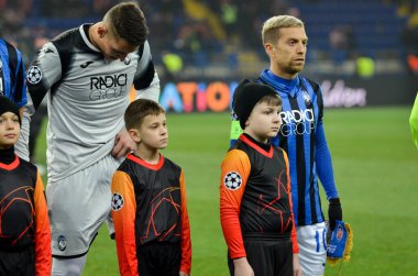 KHARKIV, UKRAINE - December 11, 2019: Pierluigi Gollini player during the UEFA Champions League match between Shakhtar vs Atalanta Bergamasca Calcio BC (Italy), Ukraine