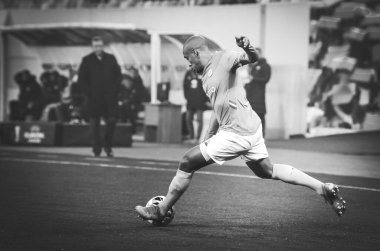 LVIV, UKRAINE - November 07, 2019:  Wahbi Khazri player during the UEFA Europa League match between Alexandria (Ukraine) vs AS Saint Etienne (France), Ukraine