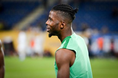 DNIPRO, UKRAINE - September 10, 2019: Joe Aribo player during the friendly match between national team Ukraine against Nigeria national team, Ukraine