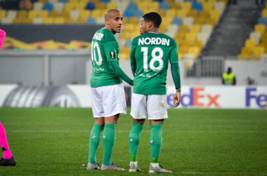 LVIV, UKRAINE - November 07, 2019:  Wahbi Khazri player during the UEFA Europa League match between Alexandria (Ukraine) vs AS Saint Etienne (France), Ukraine