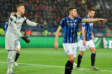 KHARKIV, UKRAINE - December 11, 2019: Pierluigi Gollini player during the UEFA Champions League match between Shakhtar vs Atalanta Bergamasca Calcio BC (Italy), Ukraine