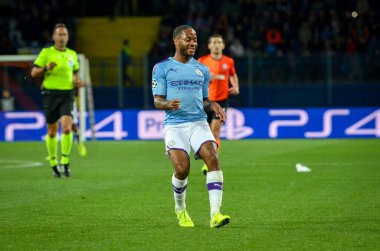 KHARKIV, UKRAINE - September 18, 2019: Gabriel Jesus player during the UEFA Champions League match between Shakhtar Donetsk vs Manchester City (England), Ukraine