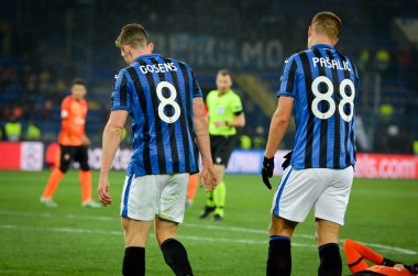 KHARKIV, UKRAINE - December 11, 2019: Mario Pasalic player during the UEFA Champions League match between Shakhtar vs Atalanta Bergamasca Calcio BC (Italy), Ukraine