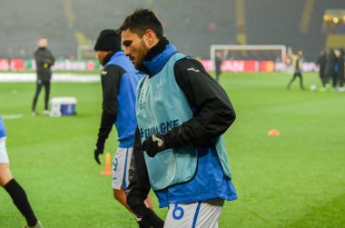 KHARKIV, UKRAINE - December 11, 2019: Jose Luis Palomino players during the UEFA Champions League match between Shakhtar vs Atalanta Bergamasca Calcio BC (Italy), Ukraine