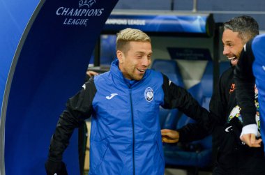 KHARKIV, UKRAINE - December 11, 2019: Papu Gomez during the UEFA Champions League match between Shakhtar vs Atalanta Bergamasca Calcio BC (Italy), Ukraine