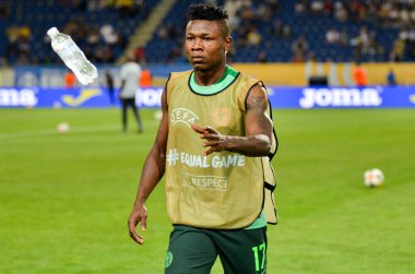 DNIPRO, UKRAINE - September 10, 2019: Samuel Kalu player during the friendly match between national team Ukraine against Nigeria national team, Ukraine