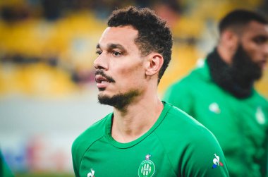 LVIV, UKRAINE - November 07, 2019: Assane Diousse player during the UEFA Europa League match between Alexandria (Ukraine) vs AS Saint Etienne (France), Ukraine