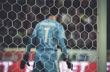 SAINT-PETERSBURG, RUSSIA - November 16, 2019: Thibaut Courtois player during UEFA EURO 2020 qualifying match between national team Russia against Belgium national team, Russia