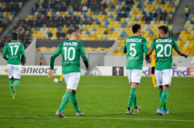 LVIV, UKRAINE - November 07, 2019: Wahbi Khazri player during the UEFA Europa League match between Alexandria (Ukraine) vs AS Saint Etienne (France), Ukraine