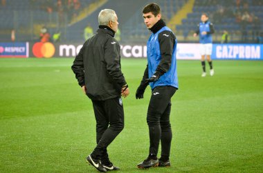 KHARKIV, UKRAINE - December 11, 2019: Ruslan Malinovskyi during the UEFA Champions League match between Shakhtar vs Atalanta Bergamasca Calcio BC (Italy), Ukraine