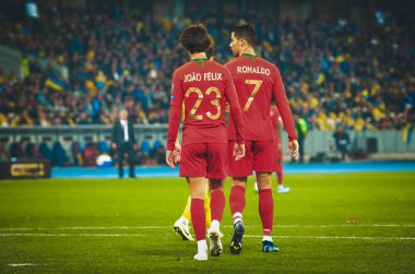 Kyiv, Ukrayna - 14 Ekim 2019: Joao Felix