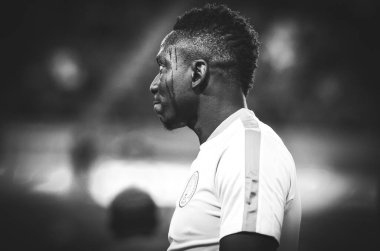 DNIPRO, UKRAINE - September 10, 2019: Oghenekaro Etebo player during the friendly match between national team Ukraine against Nigeria national team, Ukraine