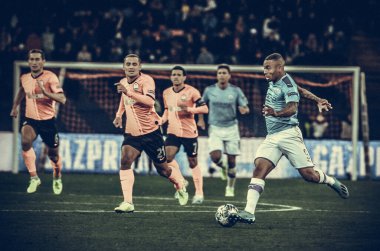 KHARKIV, UKRAINE - September 18, 2019: Gabriel Jesus during the UEFA Champions League match between Shakhtar Donetsk vs Manchester City (England), Ukraine