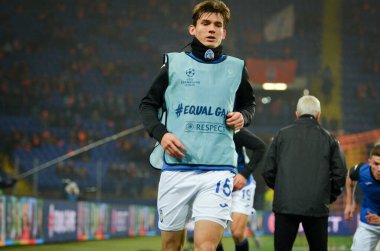 KHARKIV, UKRAINE - December 11, 2019:  Robin Gosens player during the UEFA Champions League match between Shakhtar vs Atalanta Bergamasca Calcio BC (Italy), Ukraine