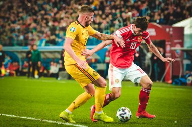SAINT-PETERSBURG, RUSSIA - November 16, 2019:  Toby Alderweireld player during UEFA EURO 2020 qualifying match between national team Russia against Belgium national team, Russia
