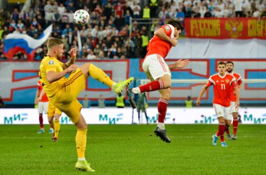 SAINT-PETERSBURG, RUSSIA - November 16, 2019: Toby Alderweireld player during UEFA EURO 2020 qualifying match between national team Russia against Belgium national team, Russia