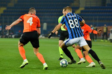 KHARKIV, UKRAINE - December 11, 2019: Mario Pasalic player during the UEFA Champions League match between Shakhtar vs Atalanta Bergamasca Calcio BC (Italy), Ukraine