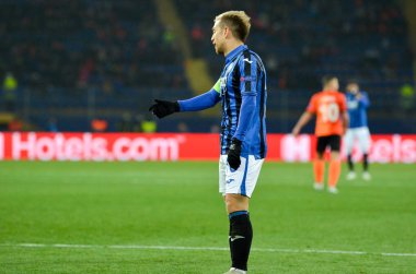 KHARKIV, UKRAINE - December 11, 2019: Papu Gomez player during the UEFA Champions League match between Shakhtar vs Atalanta Bergamasca Calcio BC (Italy), Ukraine