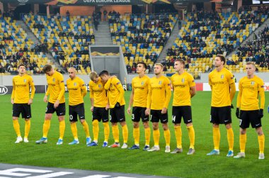 LVIV, UKRAINE - November 07, 2019: Alexandria  player during the UEFA Europa League match between Alexandria (Ukraine) vs AS Saint Etienne (France), Ukraine