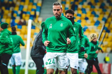 LVIV, UKRAINE - November 07, 2019: Loic Perrin player during the UEFA Europa League match between Alexandria (Ukraine) vs AS Saint Etienne (France), Ukraine
