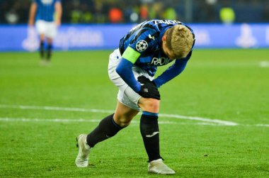 KHARKIV, UKRAINE - December 11, 2019: Papu Gomez player during the UEFA Champions League match between Shakhtar vs Atalanta Bergamasca Calcio BC (Italy), Ukraine