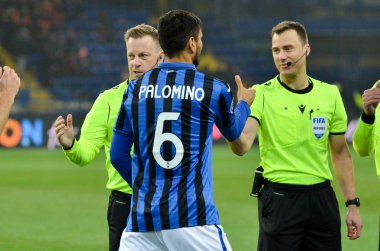 KHARKIV, UKRAINE - December 11, 2019: Jose Luis Palomino player during the UEFA Champions League match between Shakhtar vs Atalanta Bergamasca Calcio BC (Italy), Ukraine