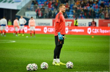 SAINT-PETERSBURG, RUSSIA - November 16, 2019: Belgium national football team training session during UEFA EURO 2020 qualifying match between Russia against Belgium, Russia