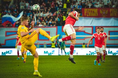 SAINT-PETERSBURG, RUSSIA - November 16, 2019: Toby Alderweireld player during UEFA EURO 2020 qualifying match between national team Russia against Belgium national team, Russia