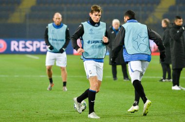 KHARKIV, UKRAINE - December 11, 2019: Marten de Roon players during the UEFA Champions League match between Shakhtar vs Atalanta Bergamasca Calcio BC (Italy), Ukraine