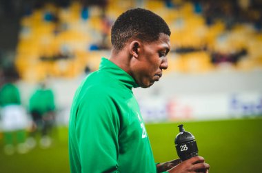 LVIV, UKRAINE - November 07, 2019: Zaydou Youssouf player during the UEFA Europa League match between Alexandria (Ukraine) vs AS Saint Etienne (France), Ukraine